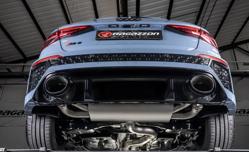 Audi RS3 8Y - Ragazzon RVS tussenbuis met demper + RVS einddemper