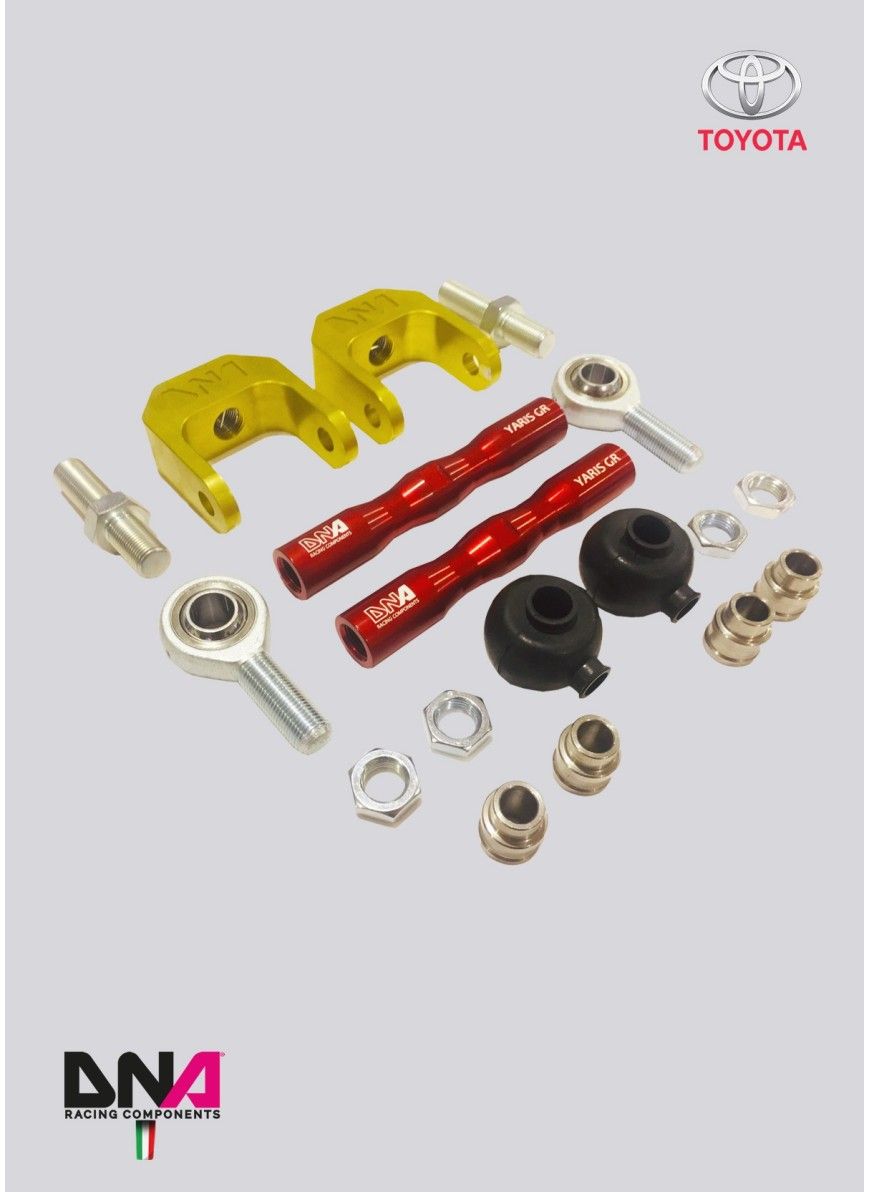 Toyota Yaris GR - DNA Racing onderste verstelbare toespoorstang kit