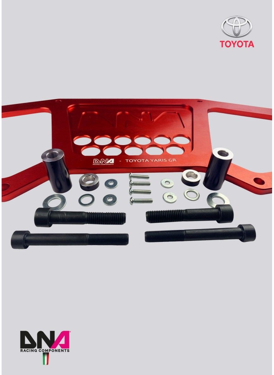 Toyota Yaris GR - DNA Racing subframe verstijvingskit voorkant